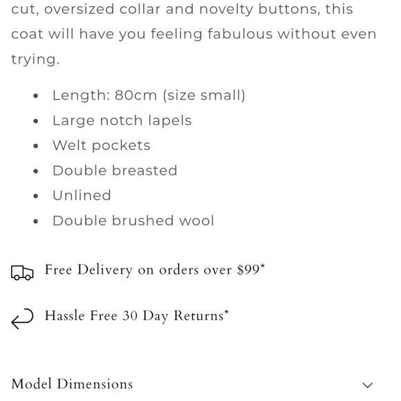 Belle & Bloom wool pea coat - Picture 9 of 10